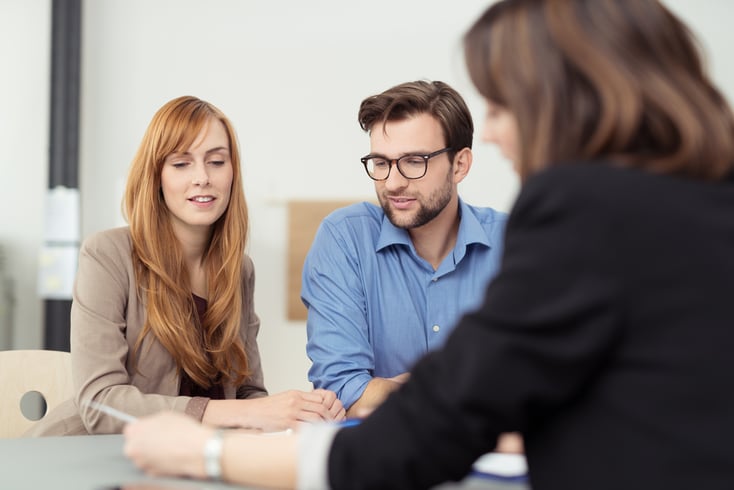 couple in office