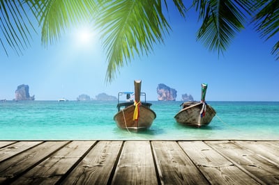 beach,  boats, Andaman Sea, Thailand